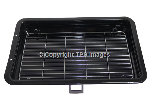 GRILL PAN ASSEMBLY 360mmX245mm PAN,GRID & HANDLE (BOXED)